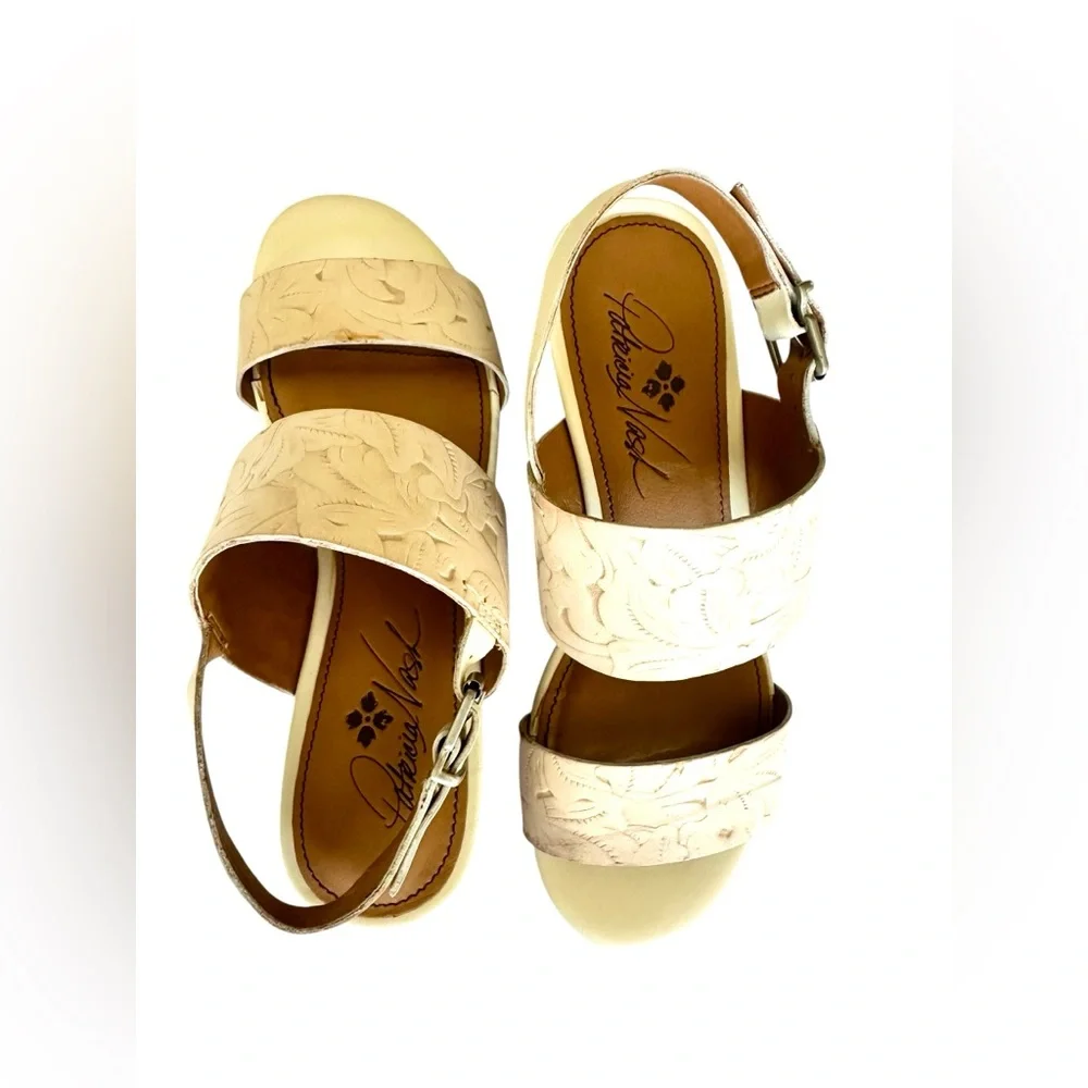Patricia Nash Mirella Floral Leather Sandals
